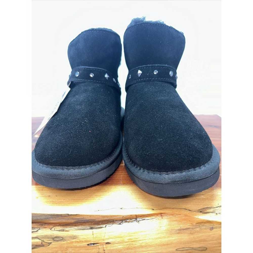 BEARPAW 2654 Jade Suede Bootie Black Size 8 NWOB - image 4