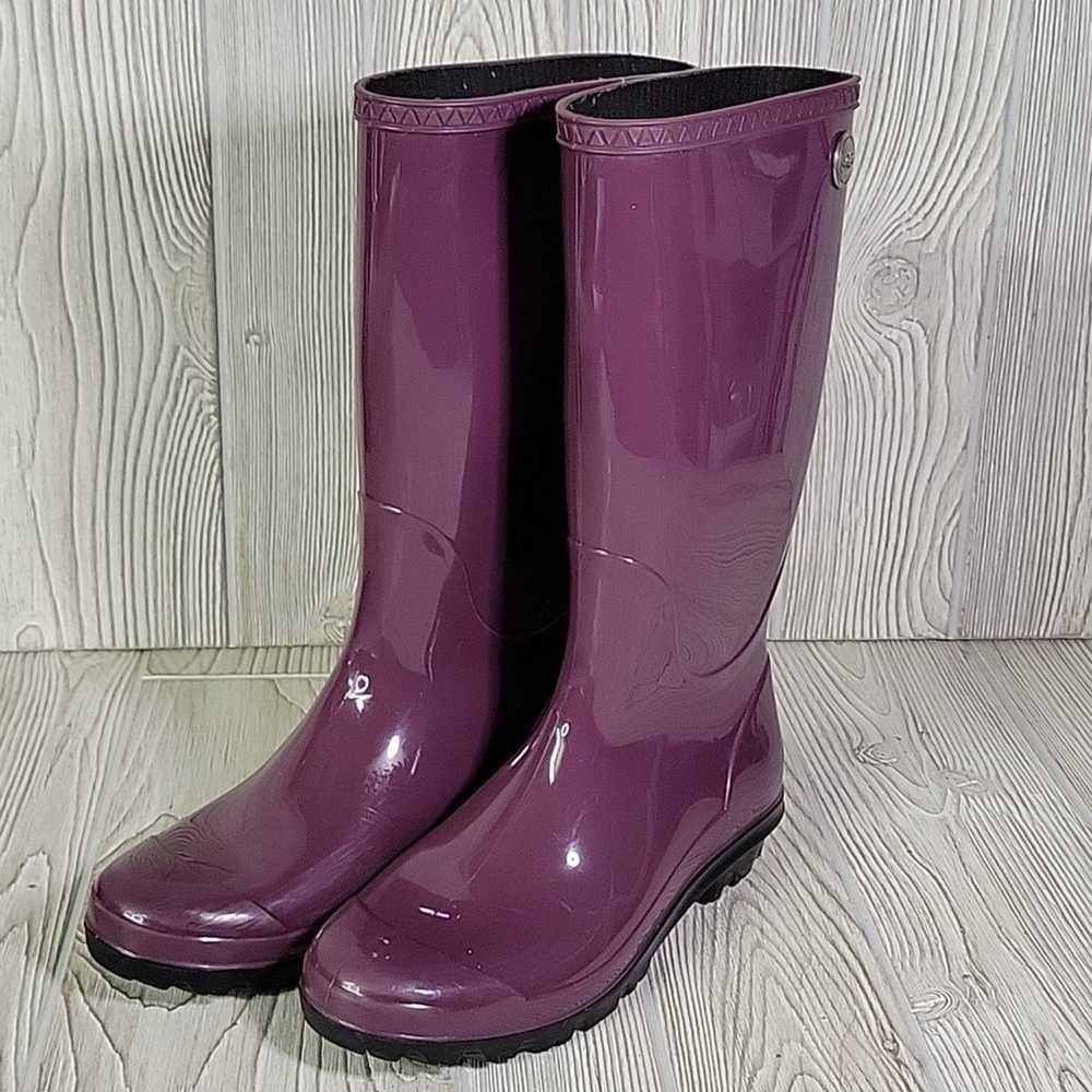 UGG Shaye Purple Tall Rain Boots Womens Size 8 - image 11