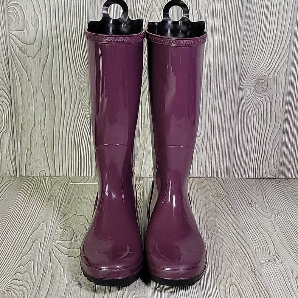 UGG Shaye Purple Tall Rain Boots Womens Size 8 - image 4