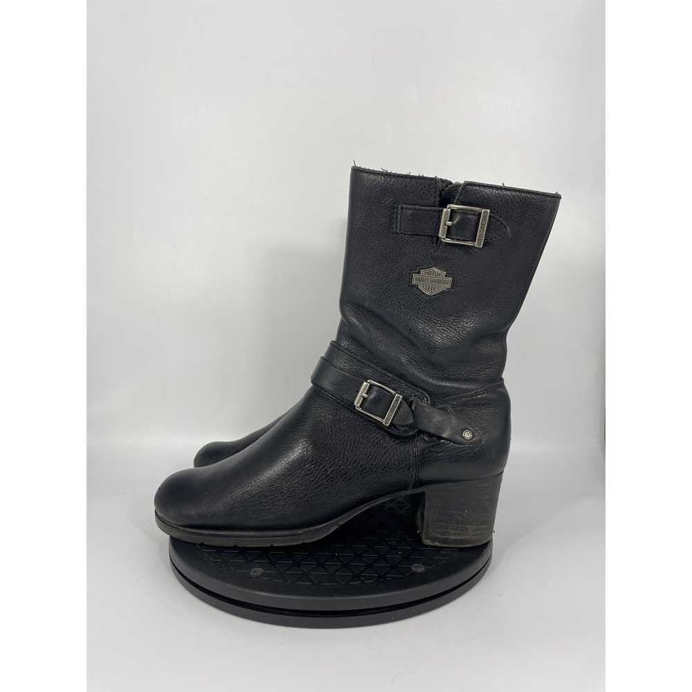 Harley Davidson Women's Serita Leather Zip Boots … - image 1