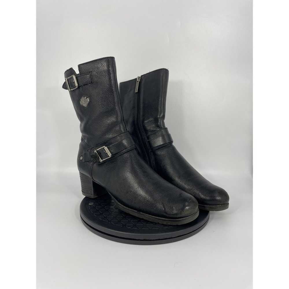 Harley Davidson Women's Serita Leather Zip Boots … - image 3