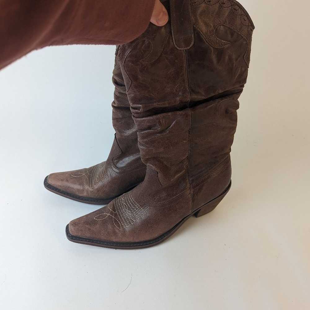 Steve Madden “Saddle” Slouchy Cowboy Boots - image 3