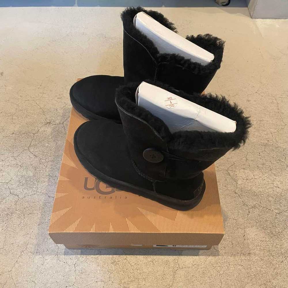 UGG Sheepskin Boots Black Short - image 3