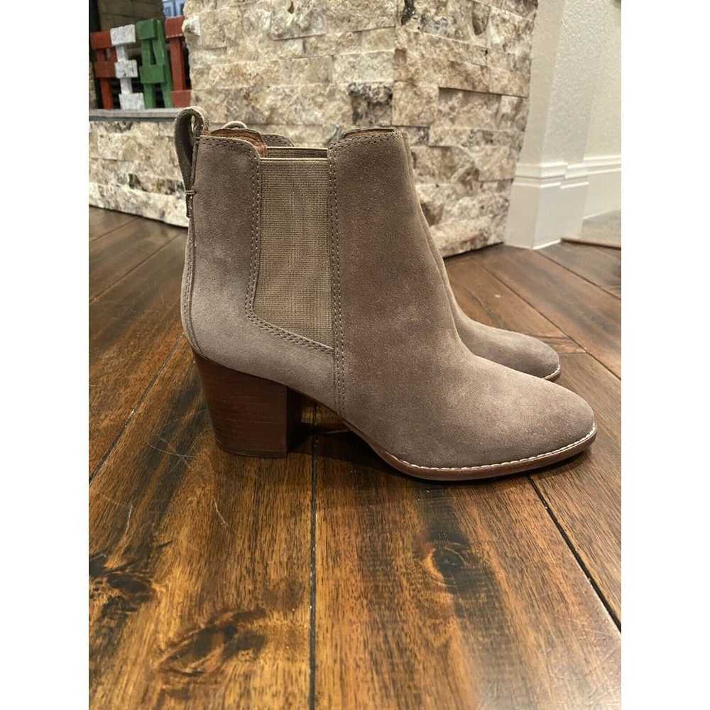 Madewell The Regan Boot Suede Booties •7• Heeled … - image 2