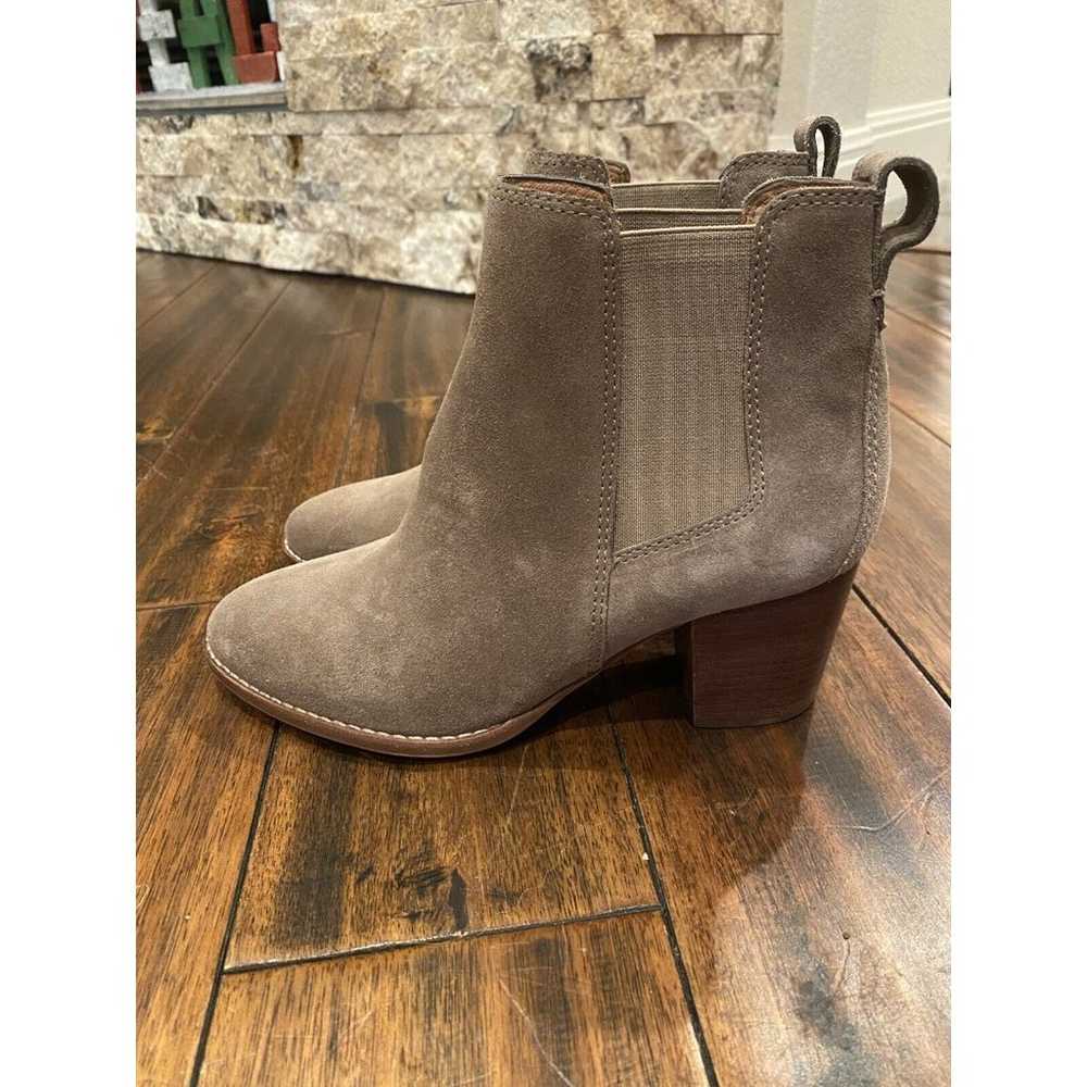 Madewell The Regan Boot Suede Booties •7• Heeled … - image 3