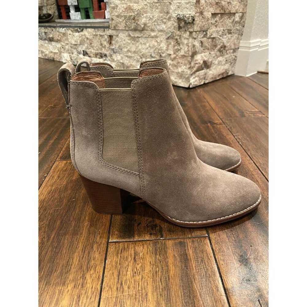 Madewell The Regan Boot Suede Booties •7• Heeled … - image 7