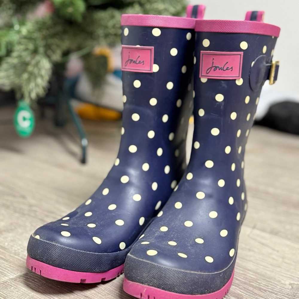 Joules Polka Dot Tall Wellies - image 1