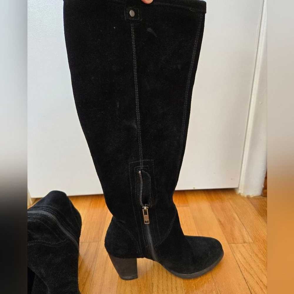 UGG boots Suede Knee high womans size 6.5 Black - image 3