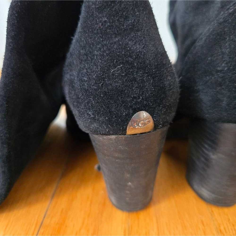 UGG boots Suede Knee high womans size 6.5 Black - image 6