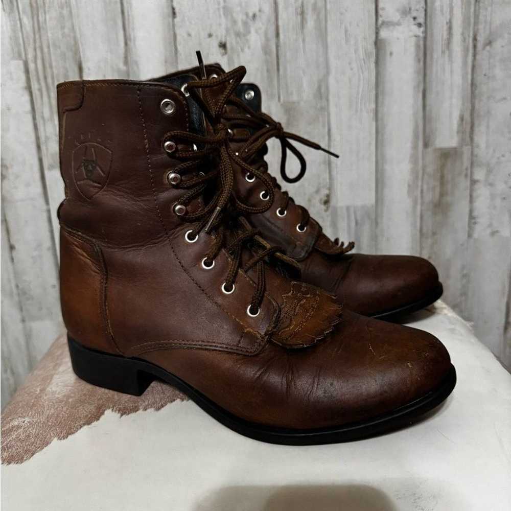 Ariat A1 Competitor Lace Up Boots 6.5 - image 2