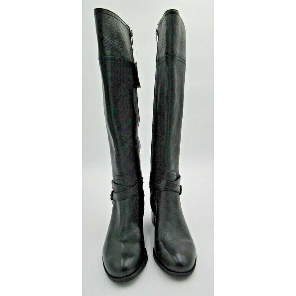 Marc Fisher Kacee Tall Black Leather Riding Boots… - image 2