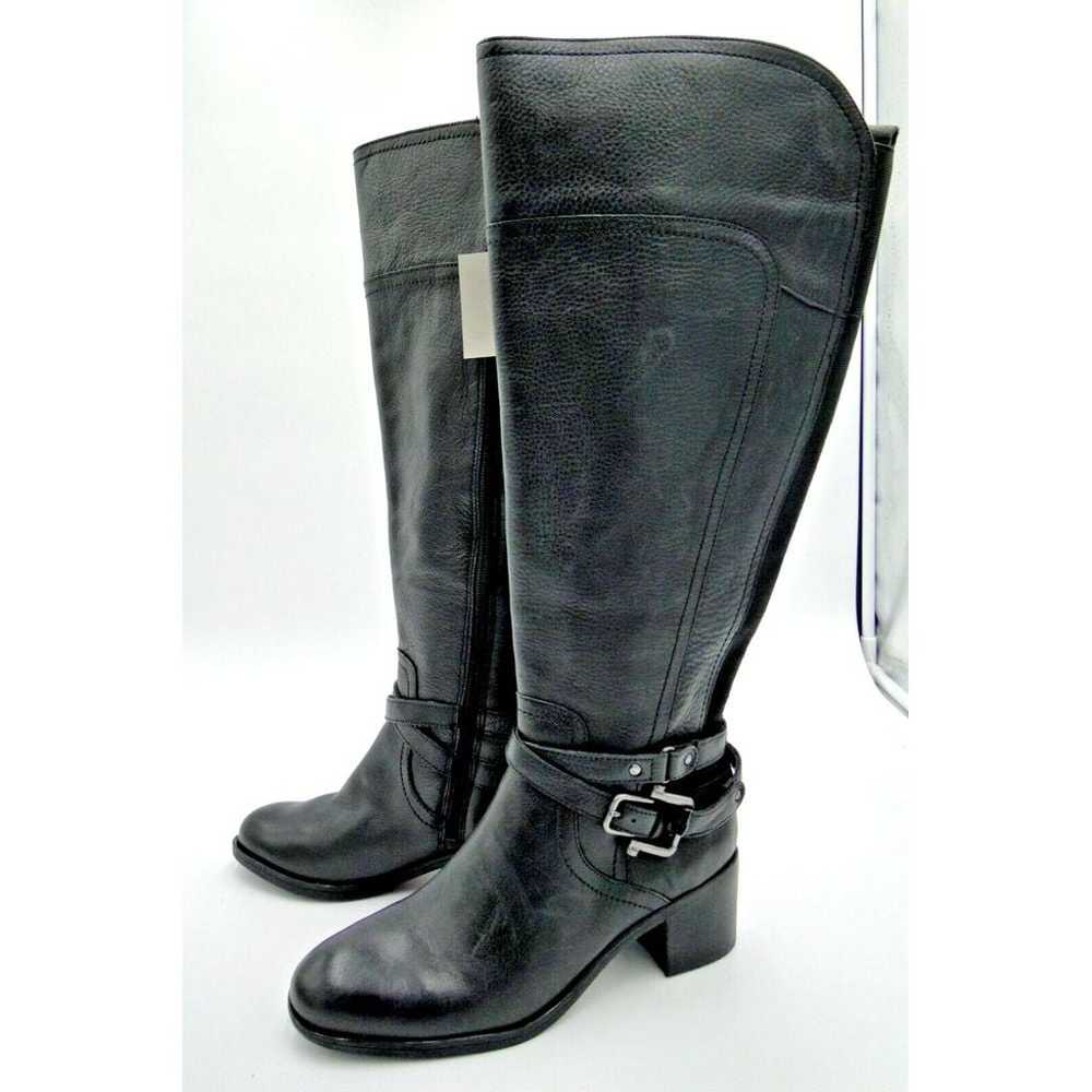 Marc Fisher Kacee Tall Black Leather Riding Boots… - image 4