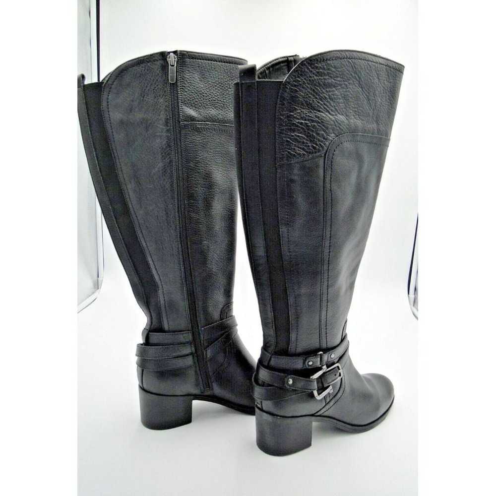 Marc Fisher Kacee Tall Black Leather Riding Boots… - image 6