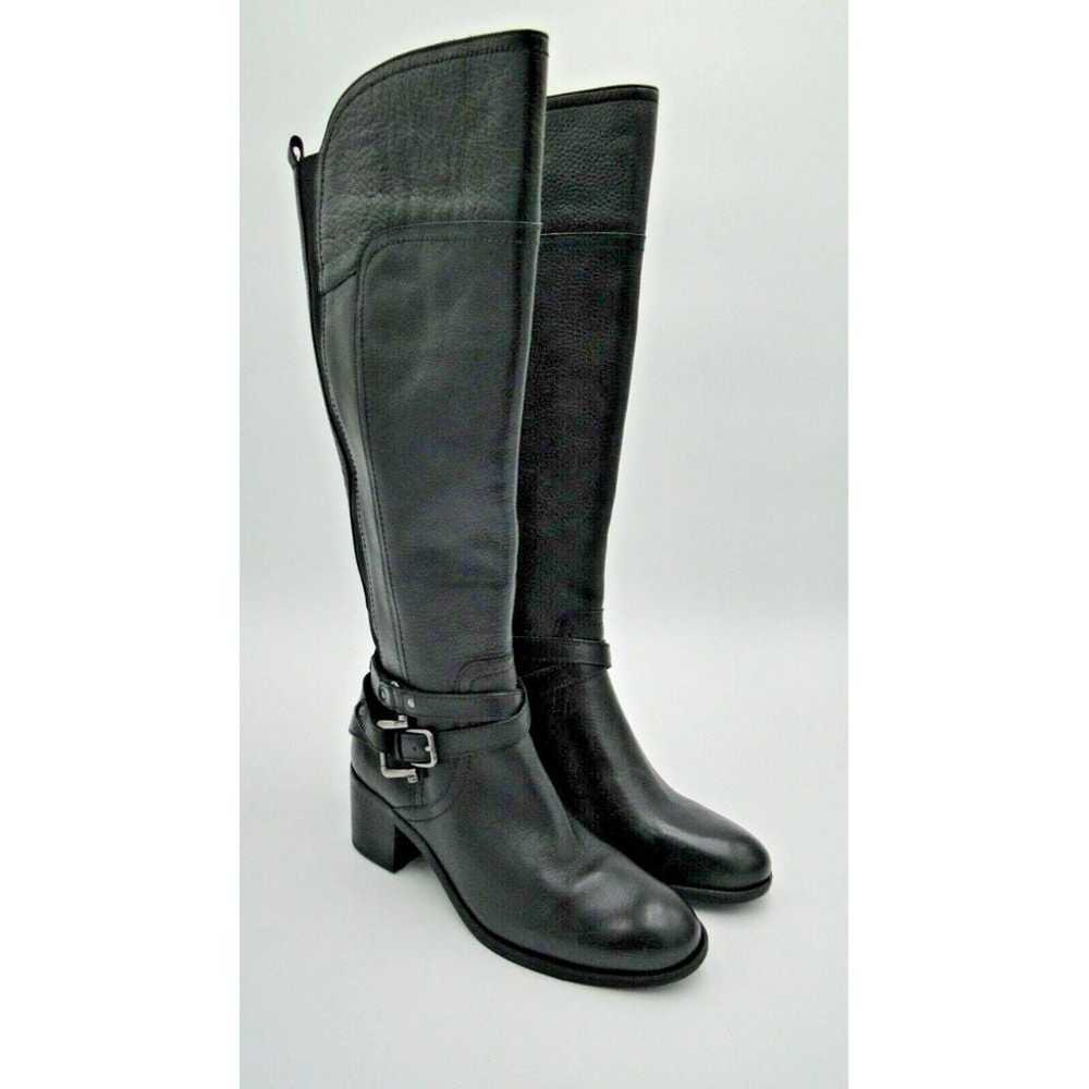 Marc Fisher Kacee Tall Black Leather Riding Boots… - image 7