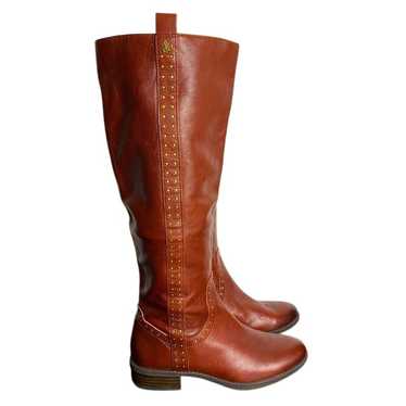 Sam Edelman Prina Redwood Brown Leather Tall Ridi… - image 1