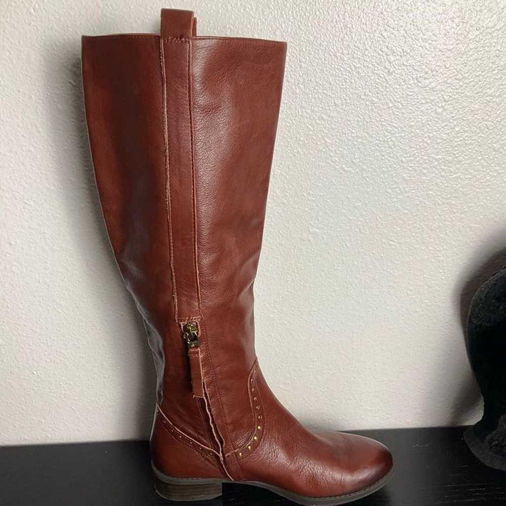 Sam Edelman Prina Redwood Brown Leather Tall Ridi… - image 8