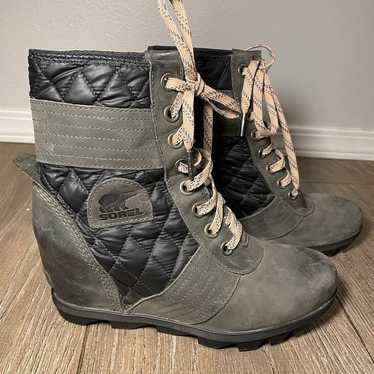 Sorel PDX Lace up Wedge Lexie Wedge Green/black Si