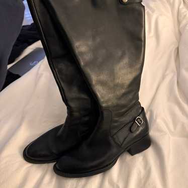 Born Tall Black Leather Boots size 7.5