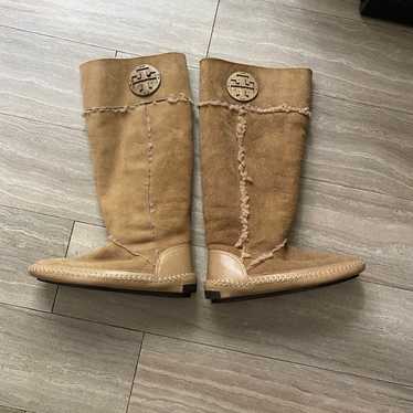 $295 TORY BURCH Amelie Tall Shearling Winter Boot… - image 1