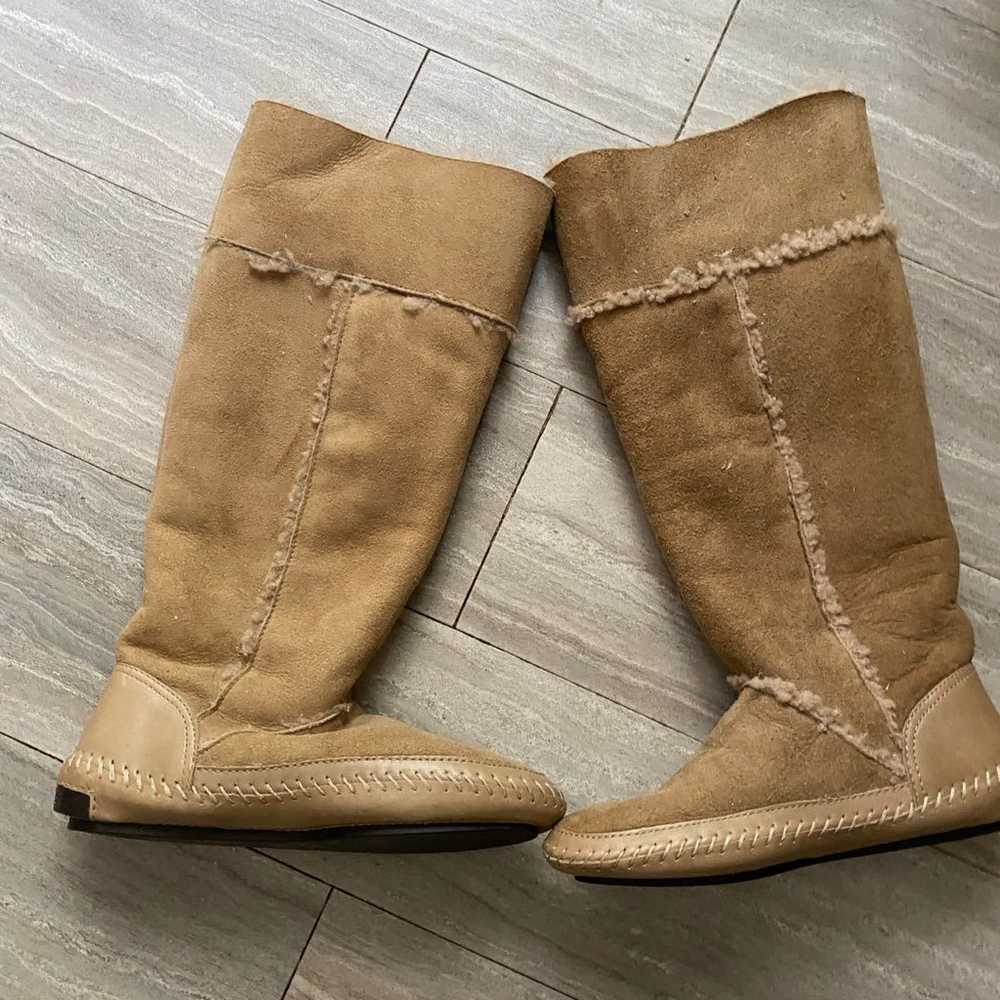 $295 TORY BURCH Amelie Tall Shearling Winter Boot… - image 2