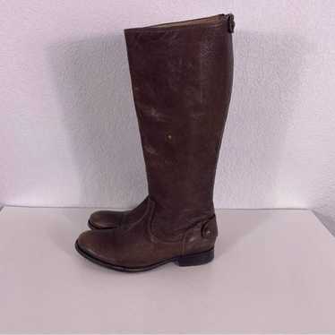 Frye Brown Leather Tall Riding Boots