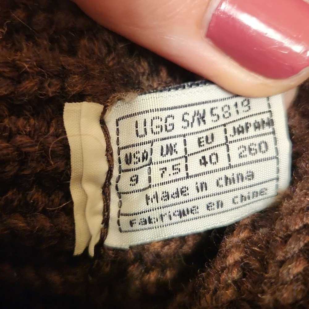 Ugg Women's Classic Cardy Brown Knit Winter Boots… - image 7