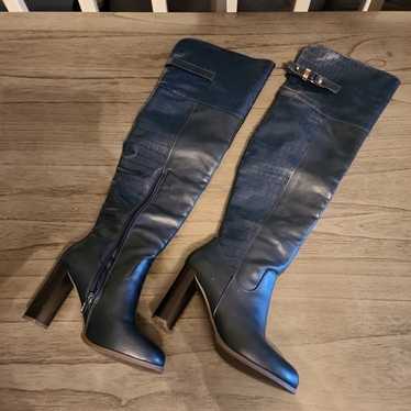 Just Fab Navy Blue Boots Size 6 - image 1