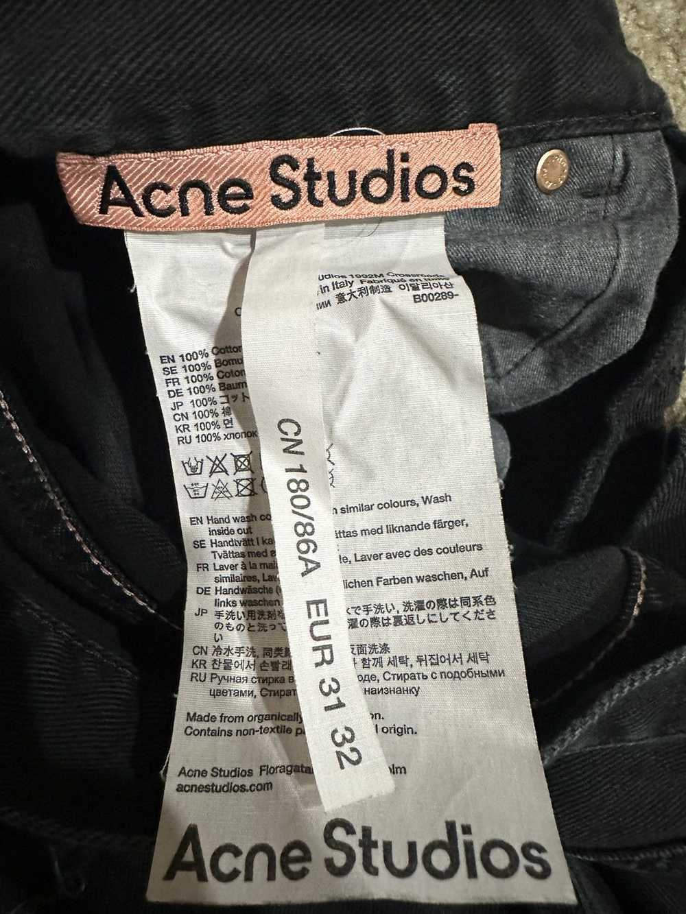 Acne Studios Acne Studios 1992 Faded Black Distre… - image 6