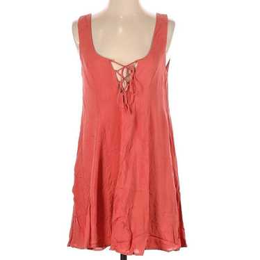 Other Tobi Blush Pink Sleeveless Lace Up Tie Neck 