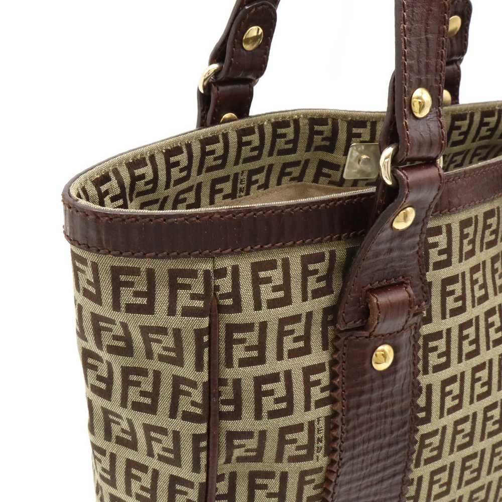 Fendi Zucchino Zucca Pattern Tote Bag Shoulder Se… - image 6