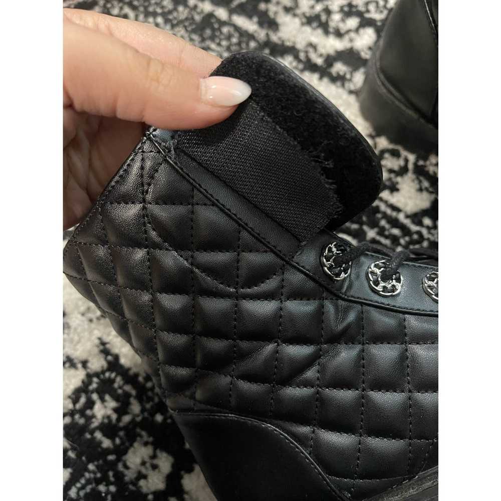 KellParker Quilted Mallory Black Combat Boot Sz 7 - image 4