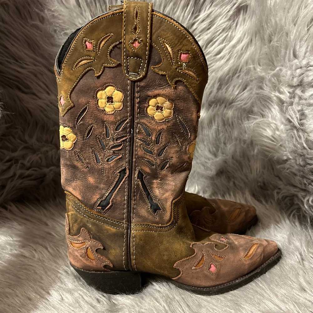 Laredo Western Cowgirl Boots Womens Size 6 1/2 Br… - image 1