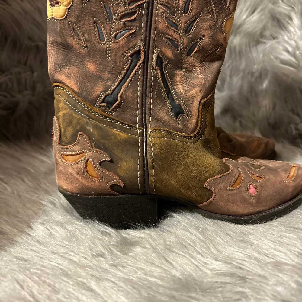 Laredo Western Cowgirl Boots Womens Size 6 1/2 Br… - image 2