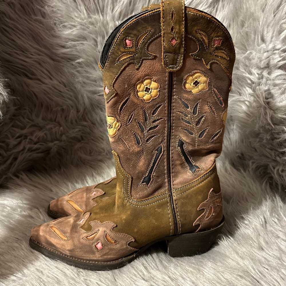 Laredo Western Cowgirl Boots Womens Size 6 1/2 Br… - image 5