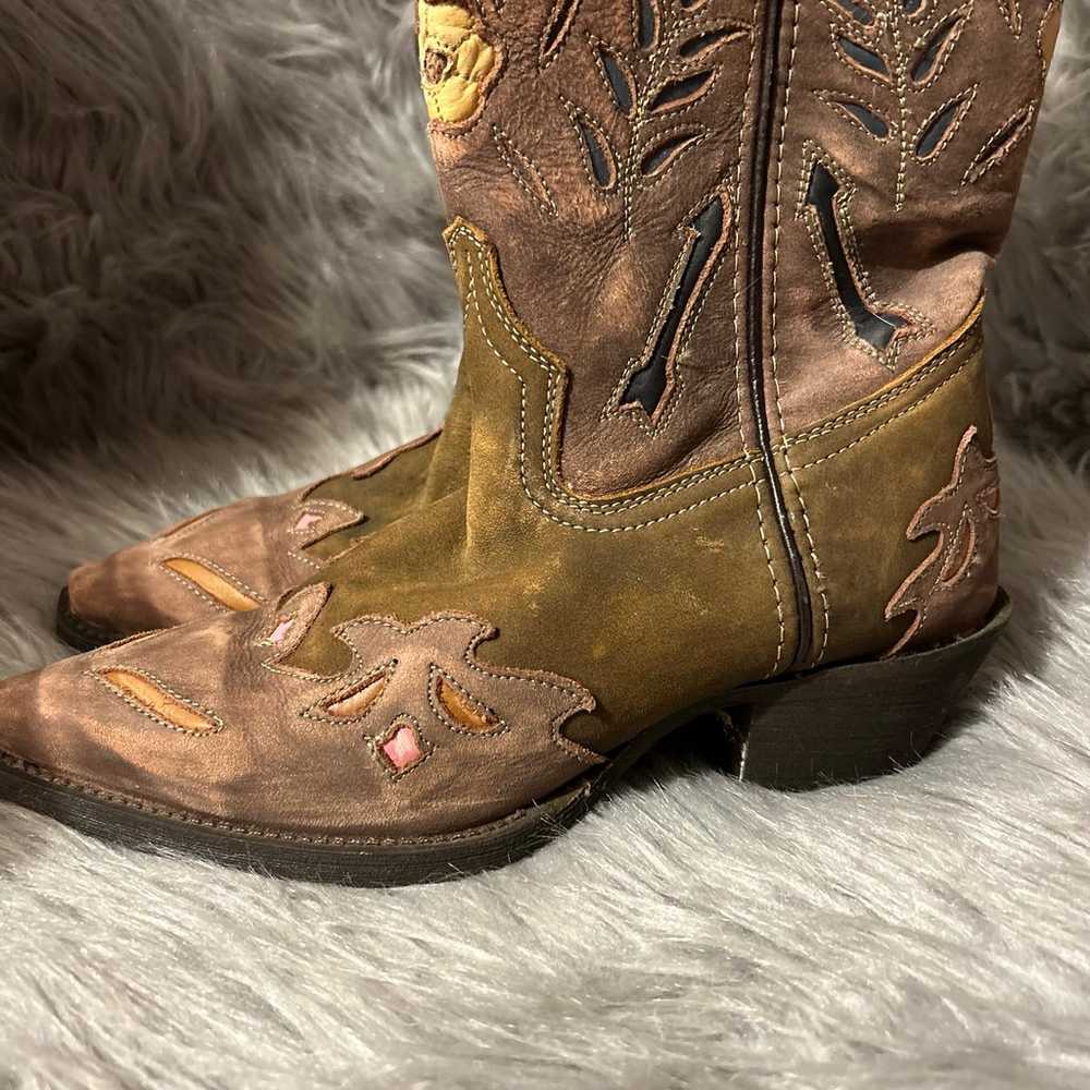 Laredo Western Cowgirl Boots Womens Size 6 1/2 Br… - image 6