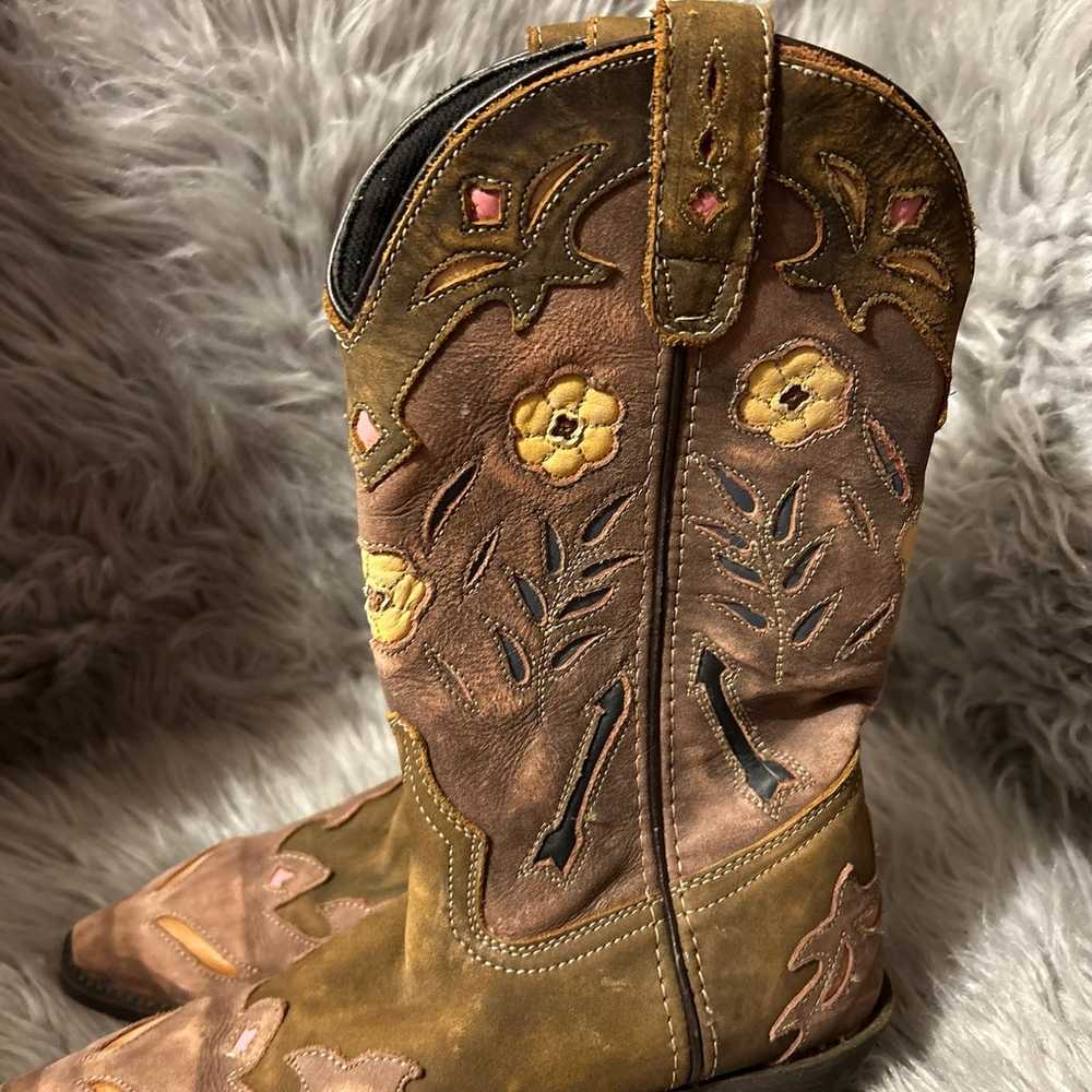 Laredo Western Cowgirl Boots Womens Size 6 1/2 Br… - image 7