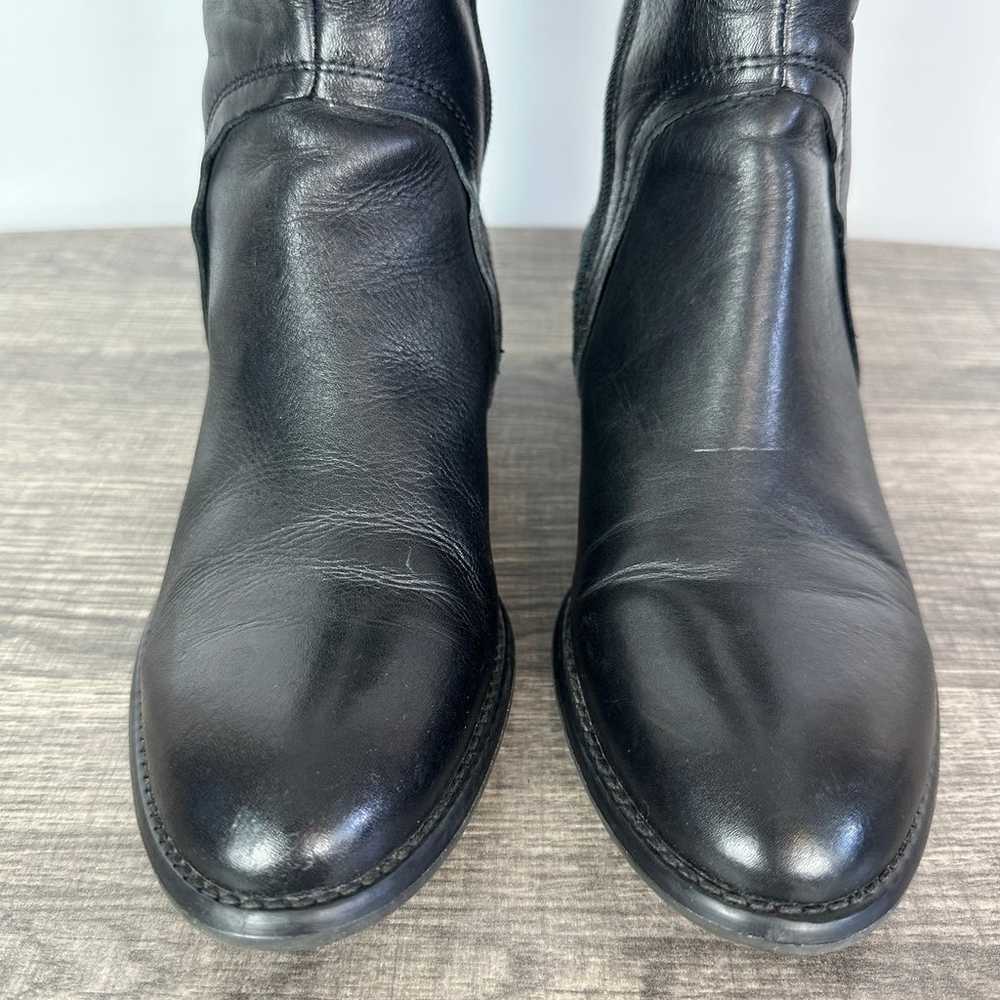 Donald J Pliner Tall Leather Riding Boots Black S… - image 6