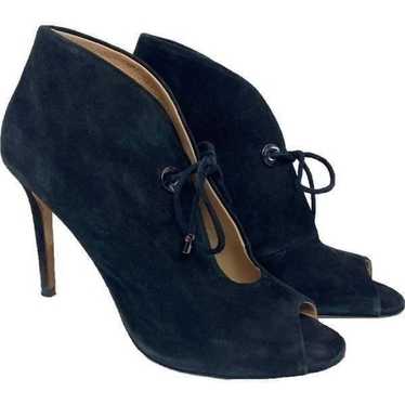 Badgley Mischka Nonna Black Suede Ankle Bootie