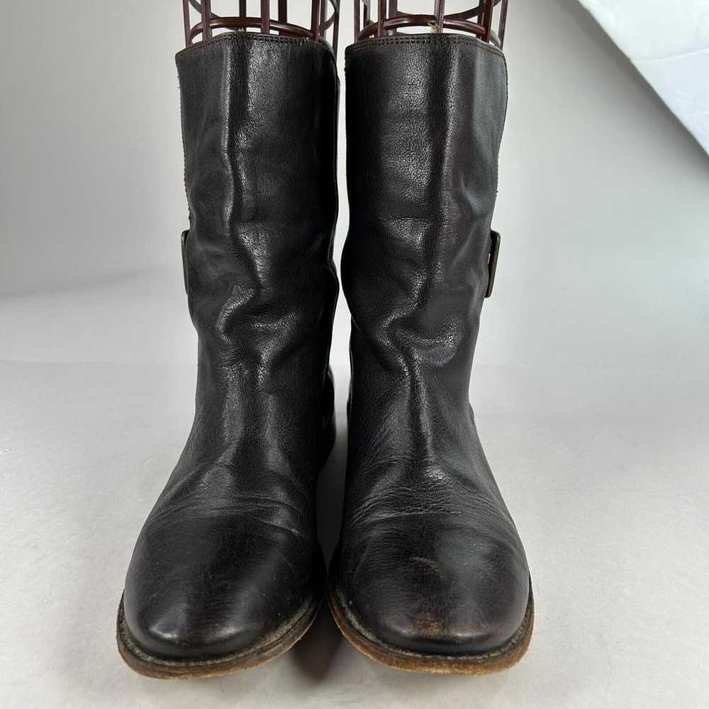 FRYE Paige Shortie Ankle Boots US 10 B Dark Brown… - image 2