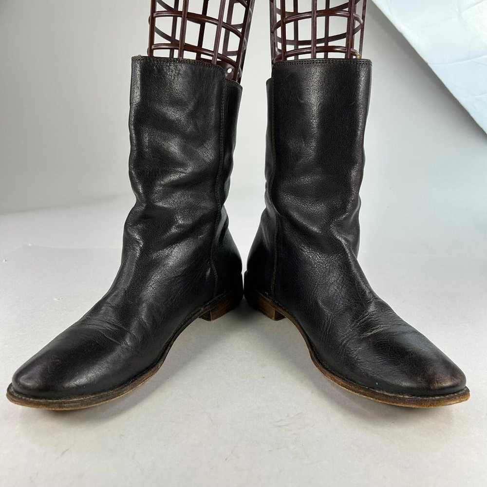 FRYE Paige Shortie Ankle Boots US 10 B Dark Brown… - image 3