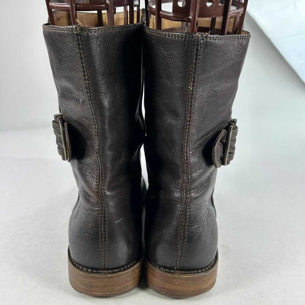 FRYE Paige Shortie Ankle Boots US 10 B Dark Brown… - image 6