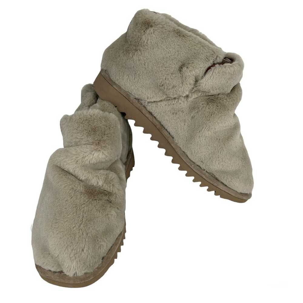 Rag & Bone Faux Fur Eira Ankle Boot Booties Beige… - image 1