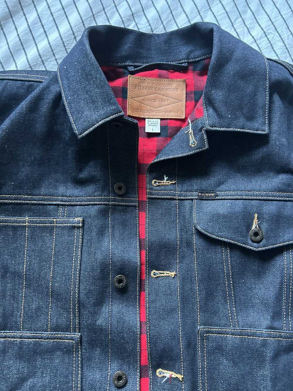 Filson Lined Denim Short Cruiser Jacket - image 2