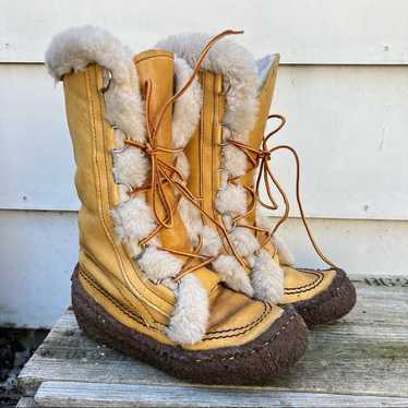 Vintage Sorel Kaufman Maple Leaf MukLuk Moccasin S