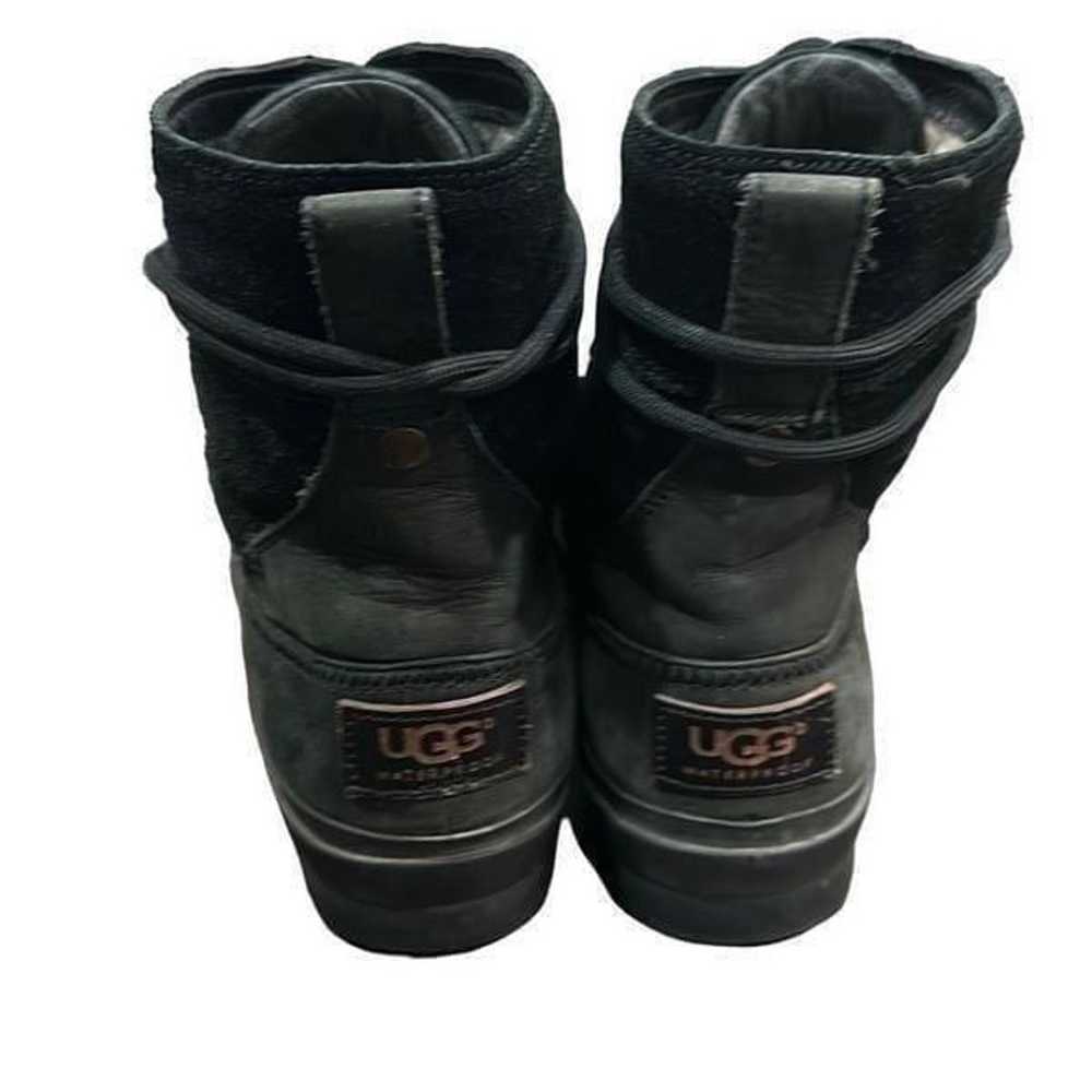 UGG AUSTRALIA Azaria Black Waterproof Suede Leath… - image 2