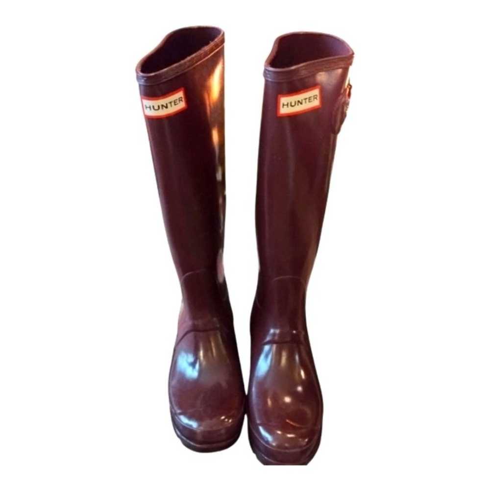 Hunter Tall Maroon Boots - image 1