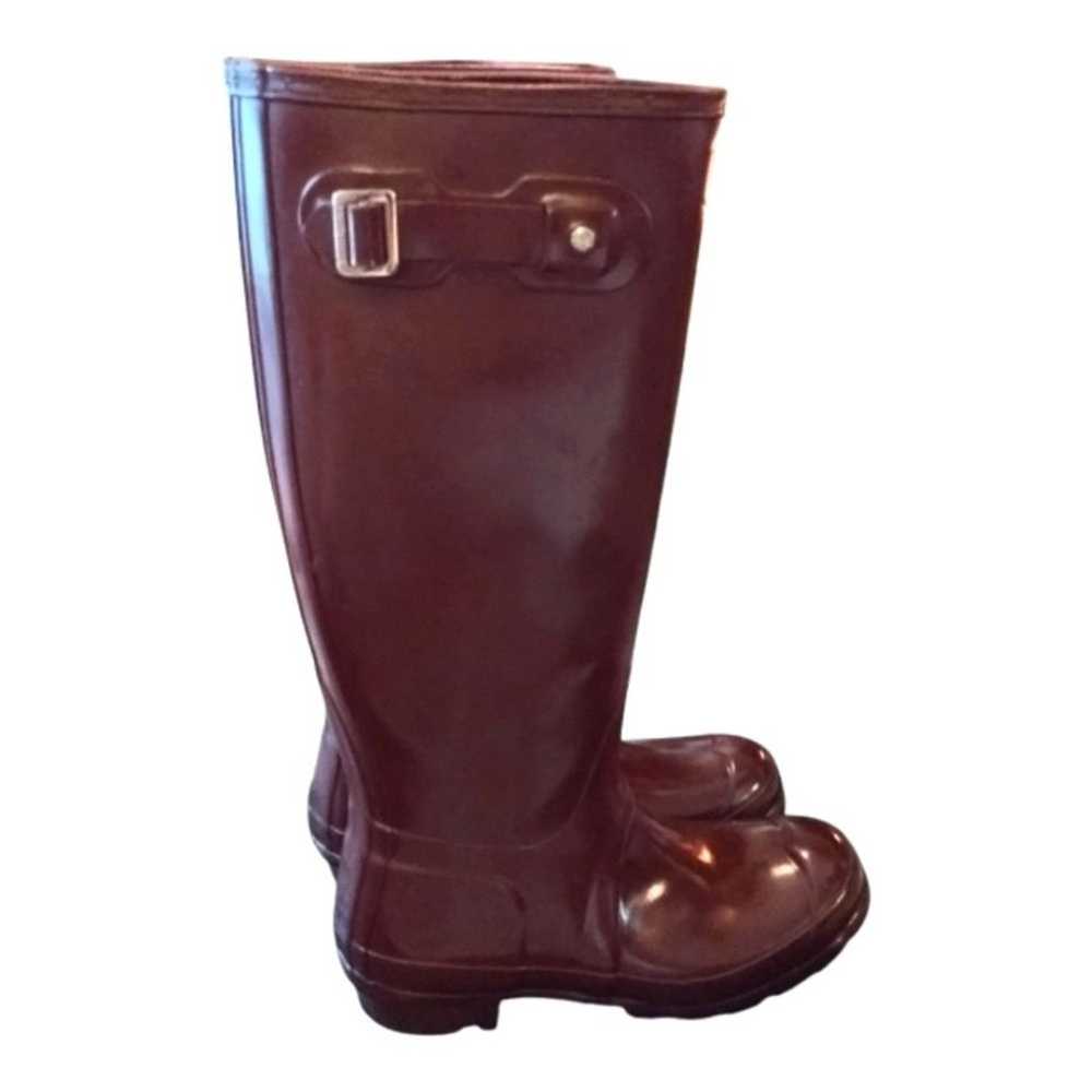 Hunter Tall Maroon Boots - image 2