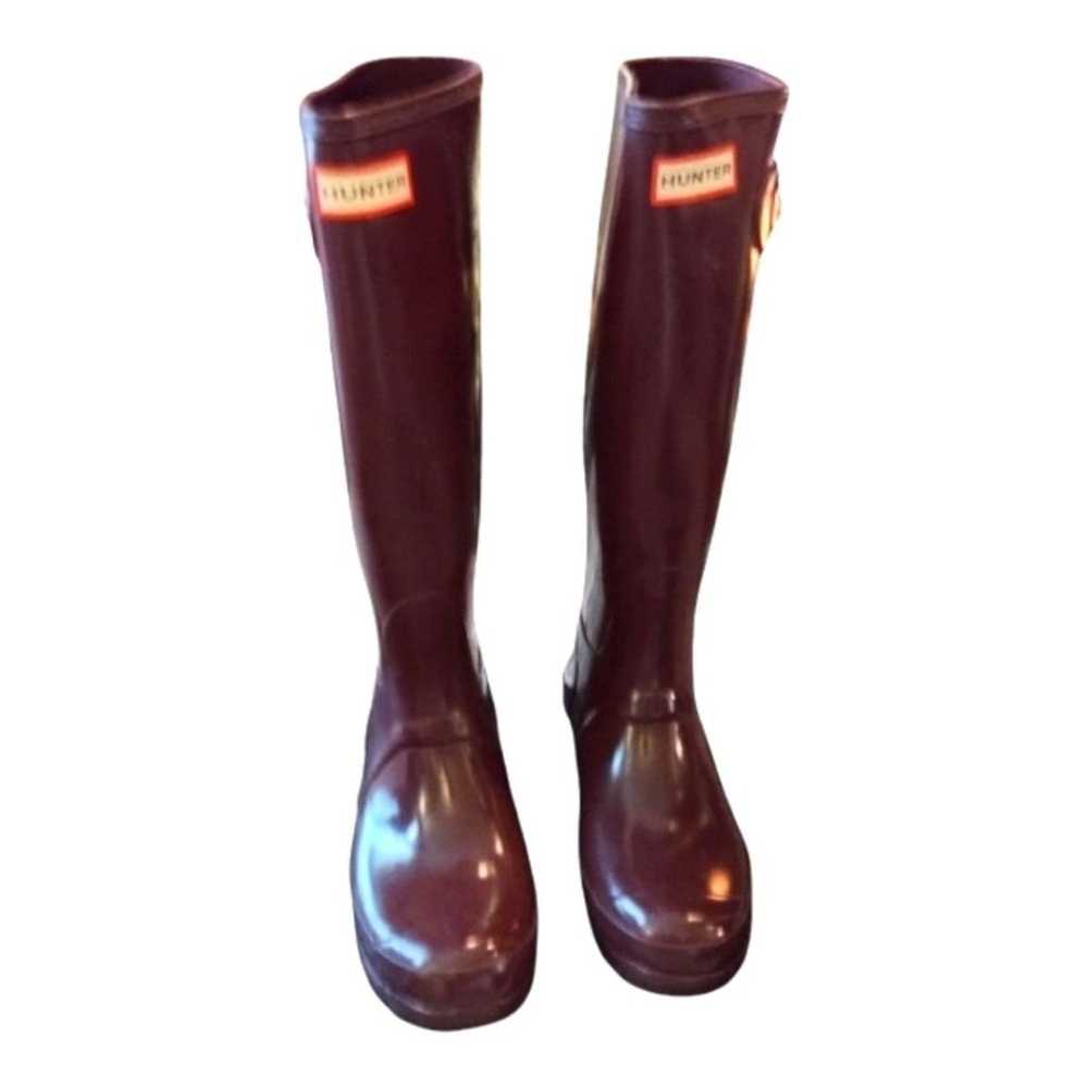 Hunter Tall Maroon Boots - image 3