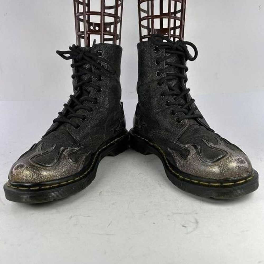 Dr. Martens Glitter Flame Pascal 1460 Boot US 8 B… - image 3