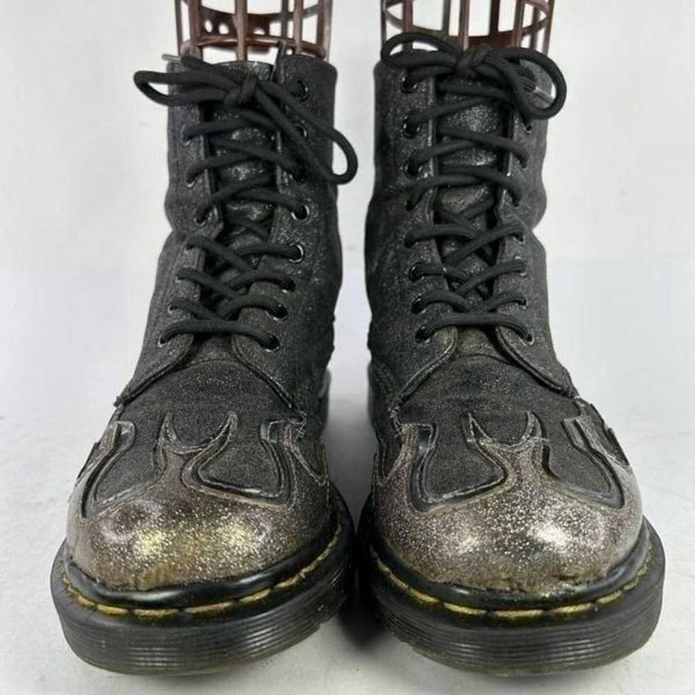 Dr. Martens Glitter Flame Pascal 1460 Boot US 8 B… - image 4